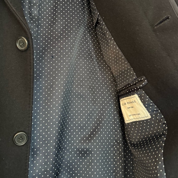 Men’s Club Monaco Wool Coat - excellent condition size 38 - Picture 6 of 13